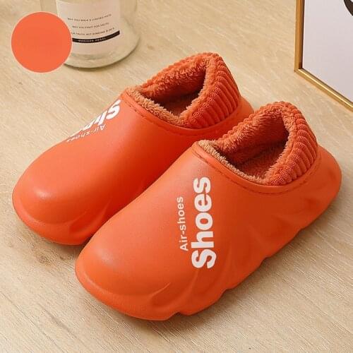 Women EVA Slippers 2021 Waterproof Winter Cotton Slippers Winter Warm Clogs Women Suede Plush Outside Keep Warm Cotton Shoes