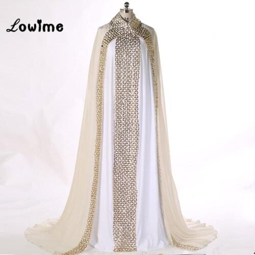 Dubai Kaftan Arabic Islamic Muslim Long Sleeves Formal Evening Dress Rhinestone Evening Gowns Vestido Longo Women Party Dresses