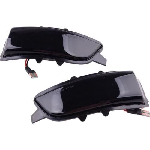 1 Pair Car Front Side Mirror LED Dynamic Turn Signal Light Lamp fit for Volvo S80 2007 2008 2009 2010 2011 2012 2013