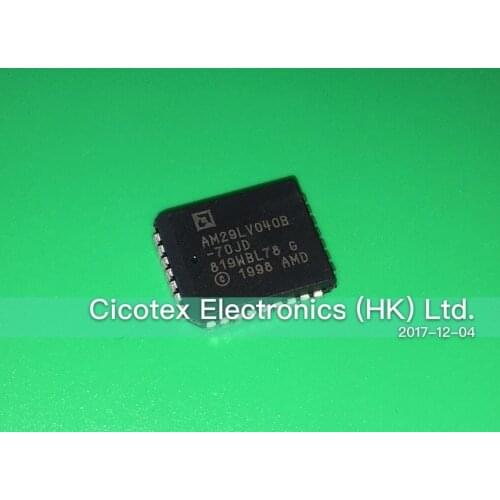 2pcs/lot AM29LV040B-70JD PLCC32 4 Megabit 512K x 8-Bit CMOS 3.0 Volt-only Uniform Sector 32-Pin Flash Memory