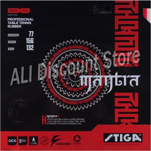 2019 STIGA MANTRA M / H (FAN ZHEN DONG used Series ) Table Tennis Rubber Made in Japan Pips-in Ping Pong With Sponge