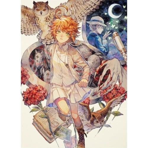 2021 New 5D DIY Full Round Diamond Painting The Promised Neverland Cross Stitch 3D Embroidery Rhinestone Mosaic Home Decor Y517
