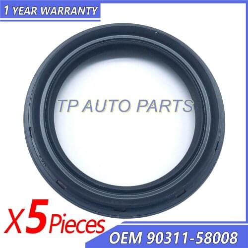 5 Pieces Auto Spare Engine Parts Oil Seal OEM 90311-58008 BH4366E 9031158008 Compatible With Toyota