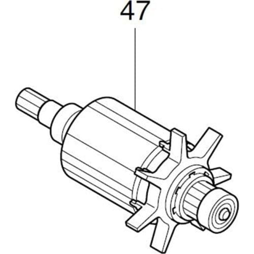 AC220-240V MAKITA 619314-2 Rotor Motor Armature for BFL061FZ Rotor
