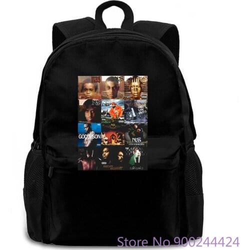 NAS ALBUM COVERS DJ KHALED ILLMATIC FESTIVAL TRAP HIP HOP RAP PAC NY women men backpack laptop travel school adult