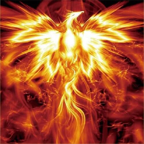 5D DIY Diamond Painting Fire Phoenix bird cDiamond Embroidery Full Cross Stitch Rhinestone Mosaic Home Decor Handmade Gift