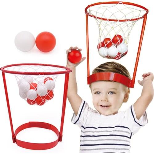 2pcs Head Hoop Basketball Toy Adjustable Basket Net Ball for Parent children interactive game outdoor activities game toy