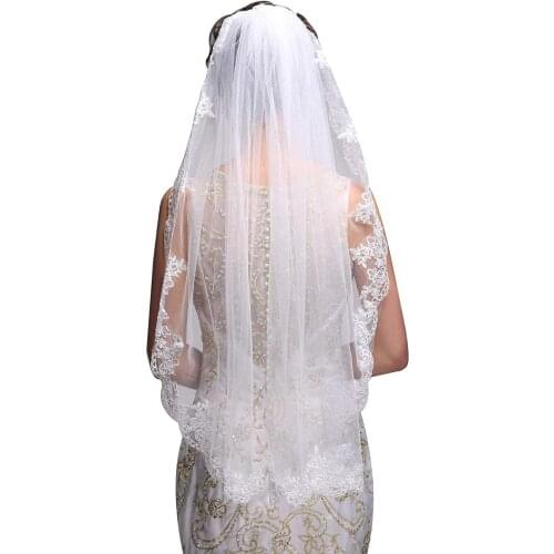 White/Ivory Wedding Veil Short Bridal Veil Head Veil Wedding Accessories 2021