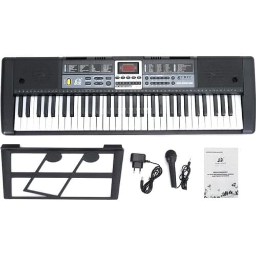 61 Keys Digital Multifunctional Keyboard Eletronic Organ Keyboard With Microphone For Professional Beginner Adult Musical Gift