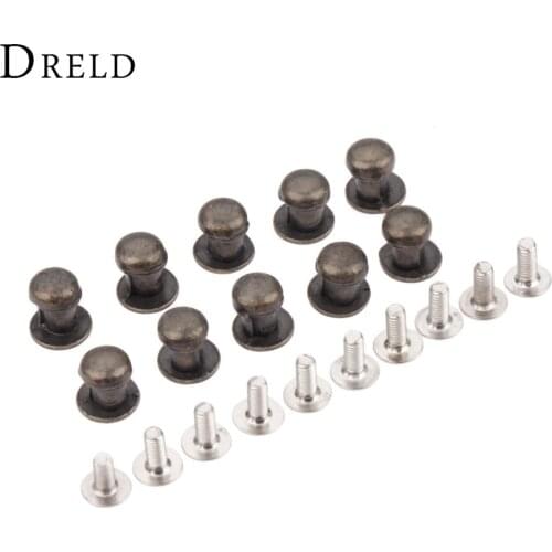 DRELD 10Pcs Furniture Handles Jewelry Wooden Box Small Handles Drawer Cabinet Handles Pulls Knob Hardware Accessories 7*10mm