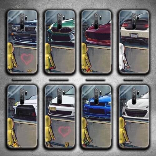 Boy See Sports Car Jdm Drift Phone Case for Redmi 9A 9 8A 7 6 6A Note 10 9 8 8T Pro Max K20 K30 Pro