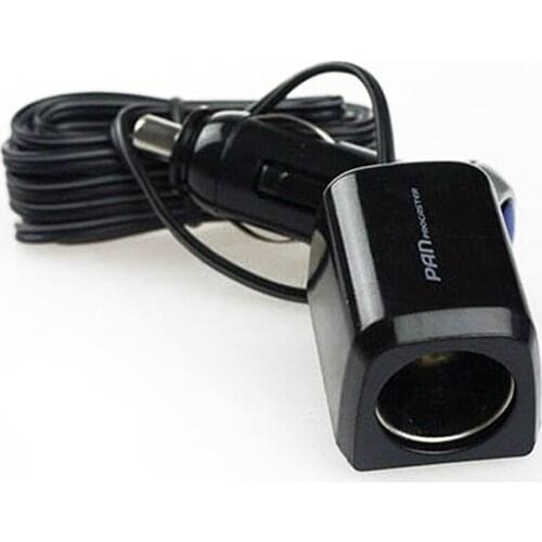 Original Japan 12v 5A 3 meters Car charger Extension cable Auto rear seat Cigarette lighter Female charging power supply socket
