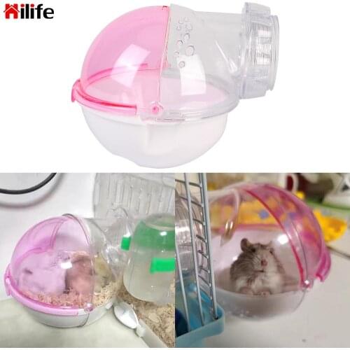 Bathroom Cage Box House Pets Hamster Mouse Pet Hamster Small Animal Bath Sand Room Small Animals Toilet For Hamster Mouse