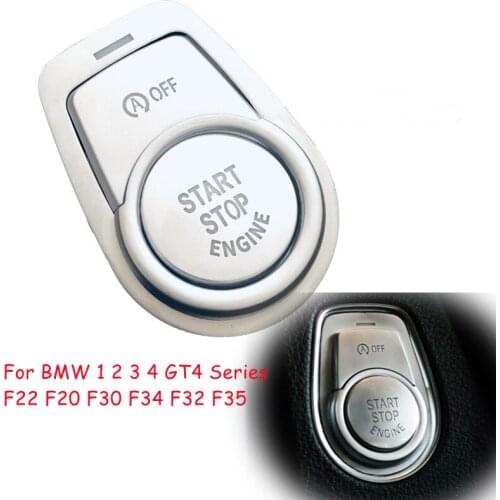 Car Engine Start Stop OFF Button Cover Frame Sticker For BMW 1 2 3 4 GT4 Series F22 F20 F30 F32 F34 2013-2019