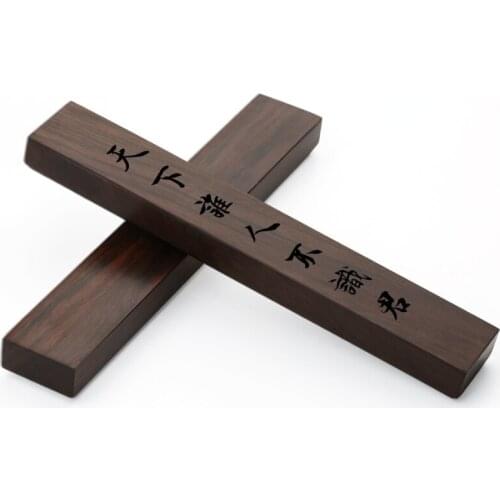 Red Wood Paperweights Chinese Calligraphy Sandalwood Gift Paperweights Painting Xuan Paper Pressing Paper Weight Small Ornaments