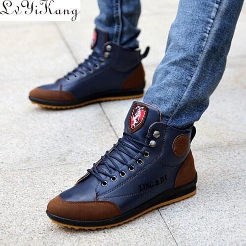 2019 Big Size 39-46 Oxford Mens Shoes Fashion Casual British Style Autumn Winter Outdoor Leather Lace Up Footwear Drop Ship