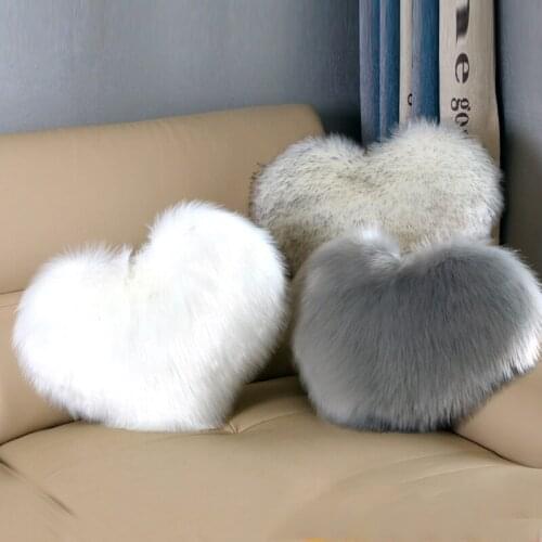 Soft Plush Cushion Cover Home Bed Room Decor Throw Pillow Case Heart Shape Cushion Covers Sofa Car Seat Decoration