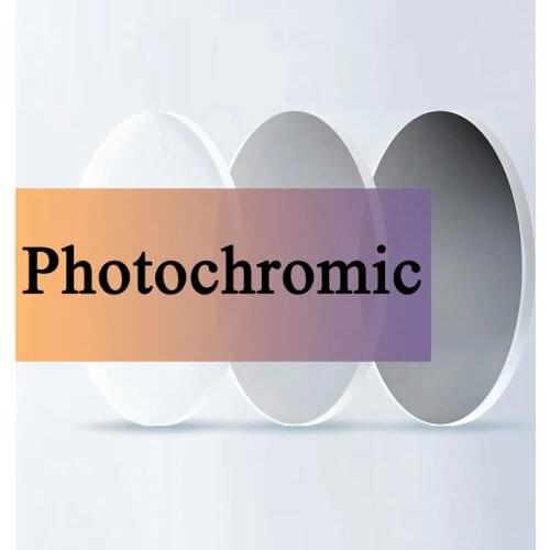 A Pair Lenses Photochromic Aspheric Lens Prescription Myopia Glasses Presbyopia Glasses Lens Anti-Radiation 1.56 & 1.61 & 1.67