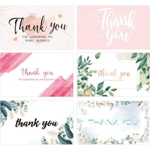 30pcs Thank You Cards for Supporting My Small Business Order Shopping Purchase Thanks Greeting Card Gift Decoration