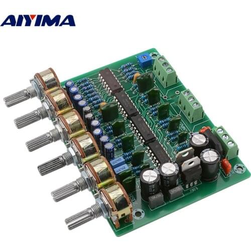 AIYIMA HIFI Enthusiast Preamplifier Amplifier Tone Board Two Channel Stereo Tone Volume EQ Control Preamp
