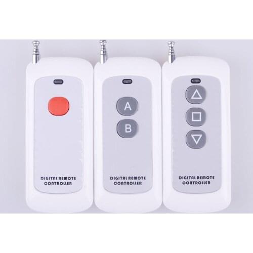 RF Remote Control Transmitter Big Button Handheld Remote Keypad 1/2/3 Button 1527 2262 315/433mhz Home Wireless Remote