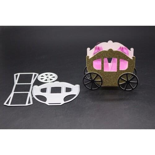 Hemere Retro carriage frame Dies Scrapbooking Metal Cutting Die for DIY Photo Album Decorative Paper Cards Making Craft die cut