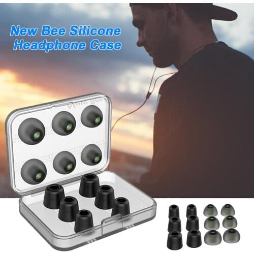 New Bee Noise Isolating Comfortble Memory Foam Ear Tips S M L Size Silicone Earmuffs Ear Pads Earbuds For In Earphone Headphones