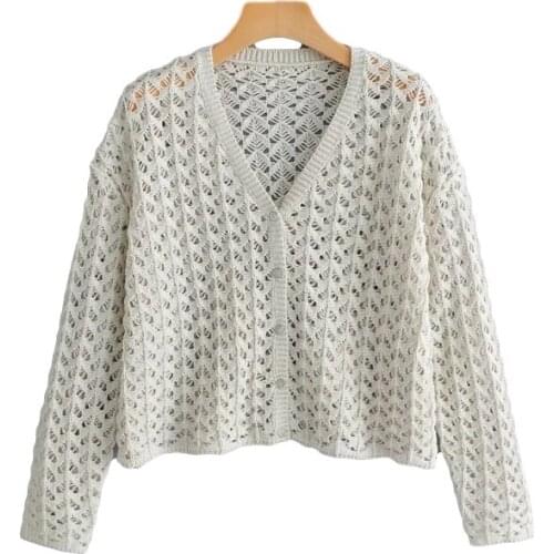 Vintage women oversize knitted sweater short coats 2021 fashion ladies elegant loose sweaters casual female knitwear girls chic