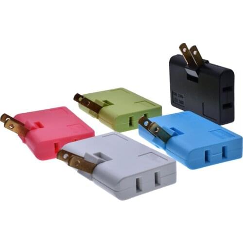 1 Male To 3-way US 2 Pin AC Power Travel Adapter Plug Converter Splits 1-Way Into 3-way Outlet Travel adapter