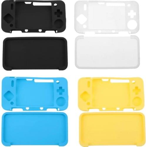 10pcs/lotSoft Silicone Protective Skin Wrap Case Cover Shell Shockproof for Nintend NEW 2DS XL LL 2DSXL 2DSLL Accessory