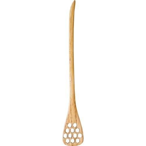 2 Pcs Creative Carving Honeycomb Wooden Honey Stirring Spoon Long Handle Wooden Spoon Solid Wood Tableware Honey Dipper
