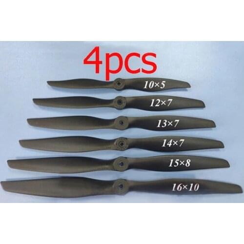 4 Stuks 1050-1610 Motor Direct Drive Propeller 10x 5/12x 7/13x 7/14x 7/15x 8/16X10 Snelle Props Paddle Blade Fr Rc Vaste Vleugel