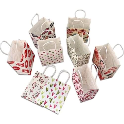 40pc/lot !Cosmetics, perfume kraft paper gift bag, 21*13*8cm,Festival gift bags, Paper storage bag with handles