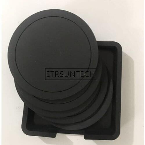 80sets Silicone Coasters Set Heat Resistant Tea Cup Mat White Black Drinking Mug Coasters Durable Easy to Clean
