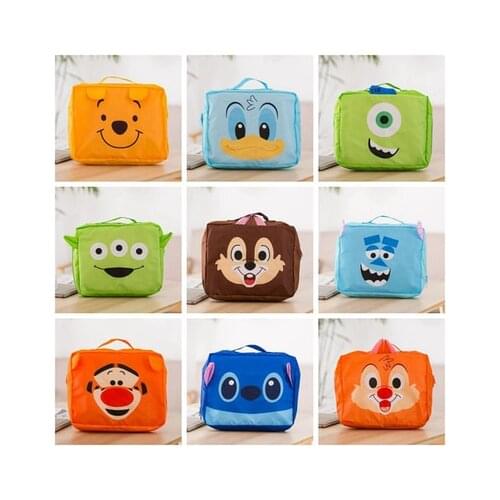 Disney Pooh Donald Duck Stitch Anime Figures Cartoon Product Cosplay Accessories Casual Storage Bag Unisex Gift