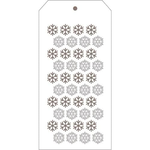 2021 New Label Tag Plastic Stencil For DIY Craft Making Snowflake Pattern Card Scrapbooking No Metal Cutting Dies and Stamp Sets
