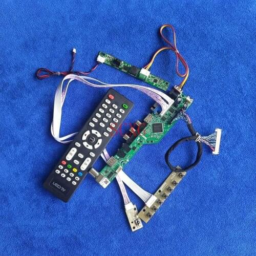 KIT VGA USB AV HDMI-compatible Fit LM215WF7/LM215WF8/LM215WF9/LM215WFA 1920*1080 LVDS 30 Pin LED Matrix controller board Analog