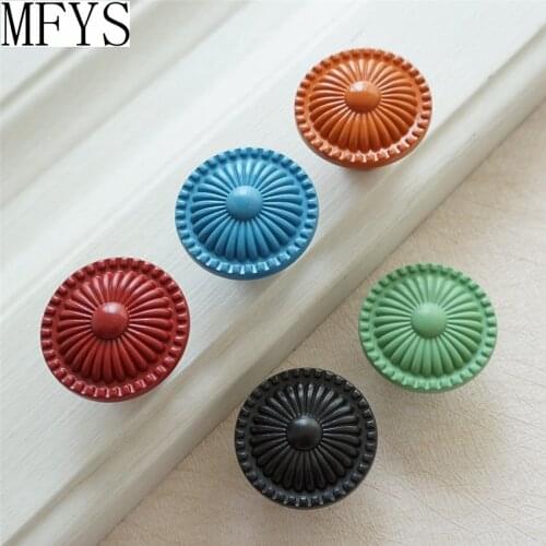 Colorful Knobs Kitchen Cabinet Knobs Dresser Handles Drawer Knobs Pulls Cupboard Knobs Blue Orange Green Black Red