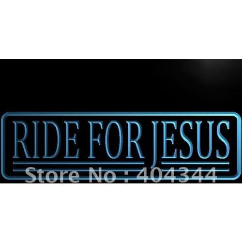 LB501- Ride for Jesus Display LED Neon Light Sign home decor crafts
