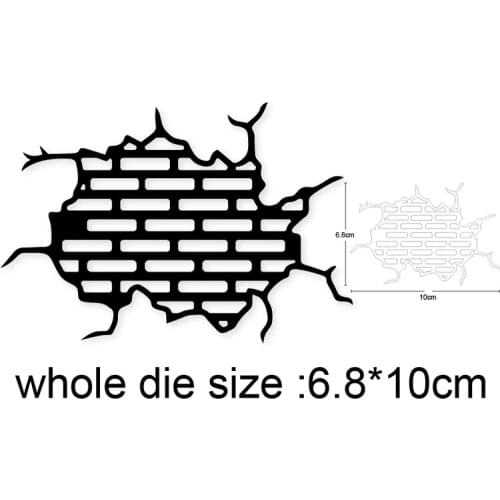 Hole in Wall Metal Cutting Dies Stencils for Diy Scrapbooking dies Decorative Cards Making Embossing Die Cut Craft Dies New 2020