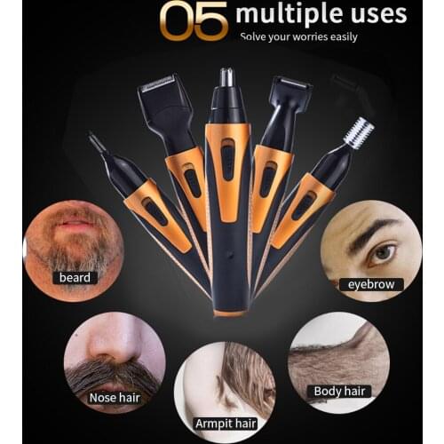 4-In-1 Multifunctional Nose Hair Trimmer Portable Electric Shaving Hair Cutting Eyebrow Trimming Machine Nose Hair Trimmer