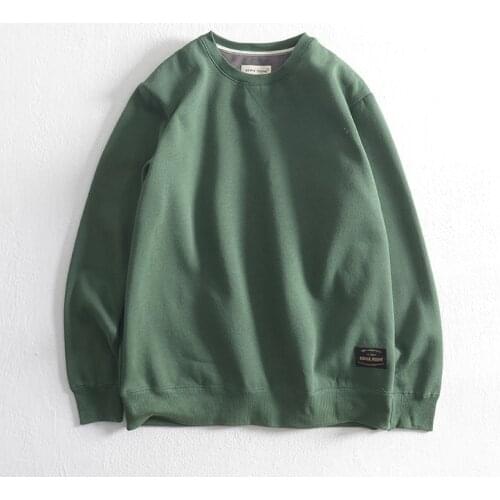 Obrix Male O-Neck Loose Pullover Full Sleeve Casual Sporty Comfy Basic Jumper For Men