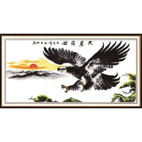 Carry out grand plans (2) cross stitch kit 14ct 11ct count print canvas stitching embroidery DIY handmade needlework Chinese