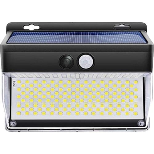 Solar Powered Wall Light 262 LEDs Human Body Induction Lamp Garden Lights for Patio Porch Outdoor