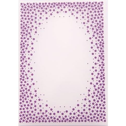 Dot Embossing Folder for Card Making Floral DIY Plastic Scrapbooking Photo Album Card Paper DIY Craft Decoration Template