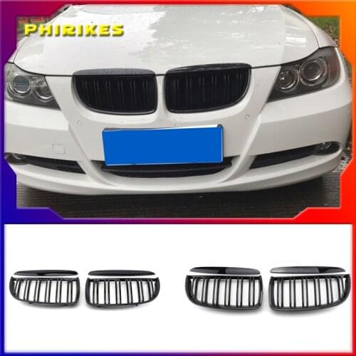 Car Front Kidney Replacement Grilles For BMW 3 Series E90 E91 320i 323i 328i 335i 2005 2006 2007 2008 Racing Grill Hood Eyelids