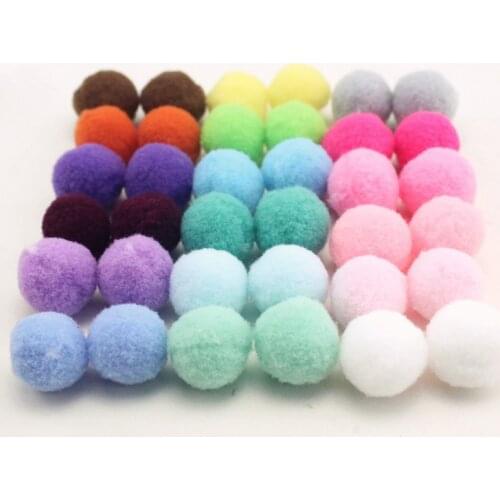 8mm Pompoms Soft Pom Poms Pompones Manualidades Fur Ball Arts Toys Crafts DIY Apparel Sewing Fabric Supplies Wedding Home Decor