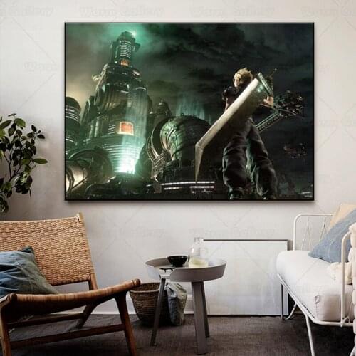Inal Fantasy 7 Posters And Prints Wall Art Canvas Painting Posters Wall Art Gaming Pictures For Living Room Home Decoration
