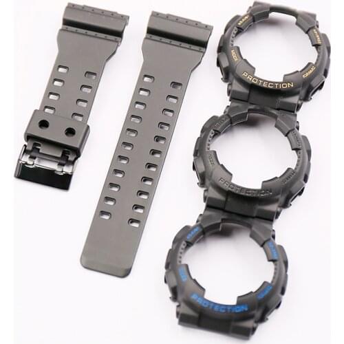 Watch accessories resin watch strap Case suitable for Casio G-SHOCK GA/GD/GLS-100 110 120 Mens or women sports waterproof strap