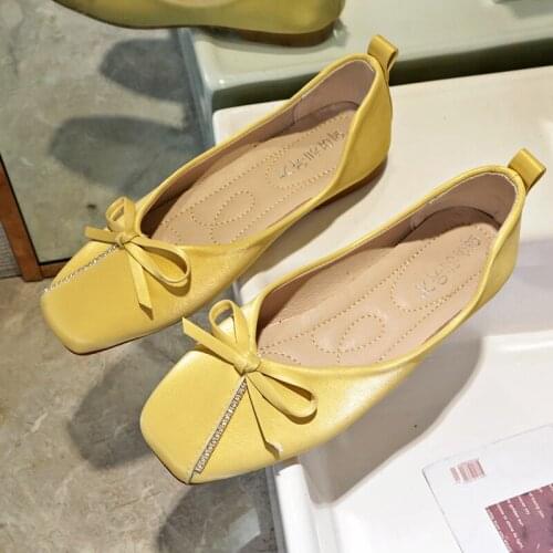 Foldable Ballet Flats PU Leather Women Loafers 2020 Fashion Female Casual Work Ballet Flats Ladies Fold Up ShoesPlus Size 35-43